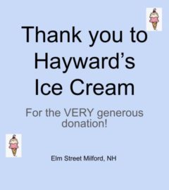 Featured image of article: Thank you to Hayward’s Ice Cream